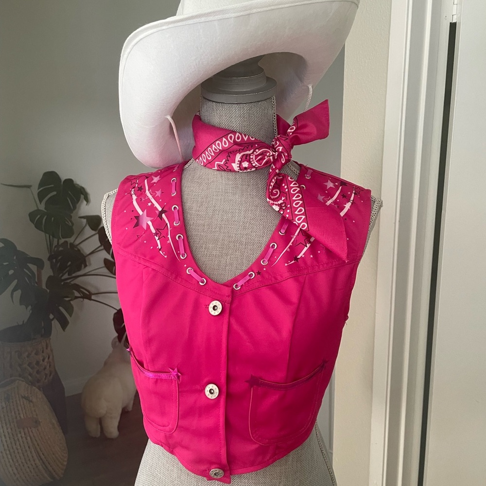 Adult Barbie Cowgirl Costume -Medium